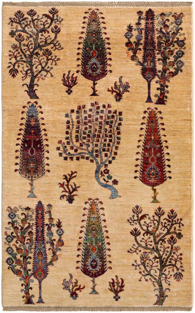 3' 11 x 6' 3 Hand Knotted Ariana Ziegler Rug