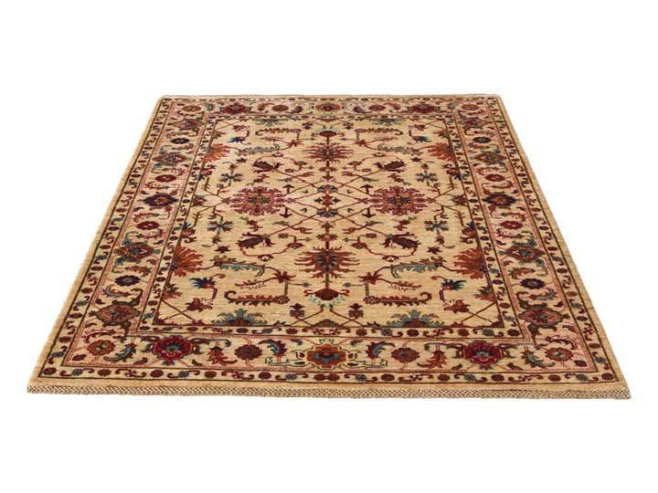 4' 11 x 6' 6 Hand Knotted Ariana Ziegler Rug