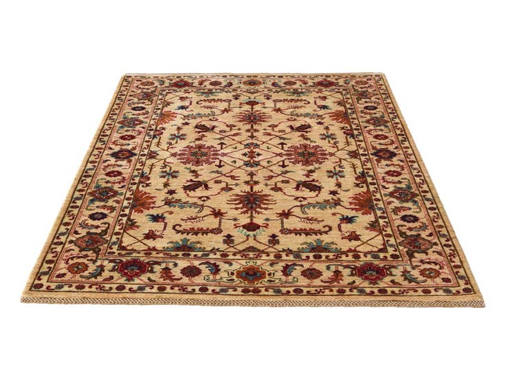 Detail image of 4' 11 x 6' 6 Hand Knotted Ariana Ziegler Rug