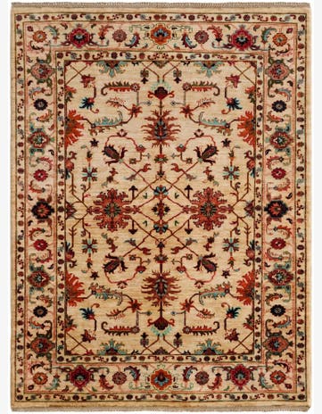4' 11 x 6' 6 Hand Knotted Ariana Ziegler Rug