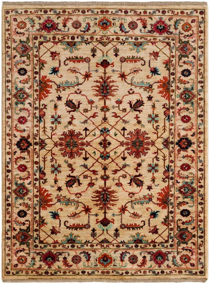 4' 11 x 6' 6 Hand Knotted Ariana Ziegler Rug