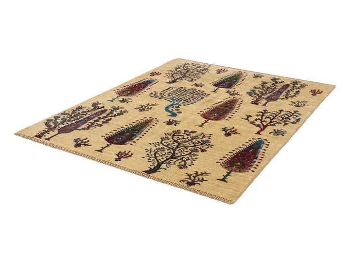 4' 11 x 6' 4 Hand Knotted Ariana Ziegler Rug