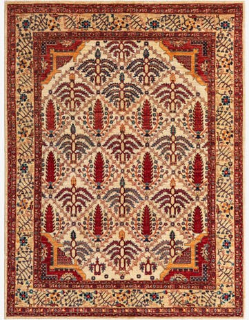 4' 10 x 6' 5 Hand Knotted Ariana Ziegler Oriental Rug