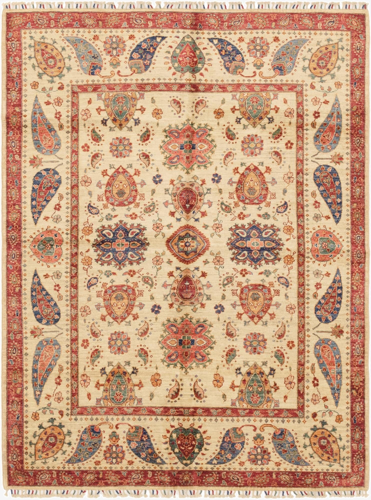 5' 10 x 7' 9  Hand Knotted Ariana Ziegler Rug