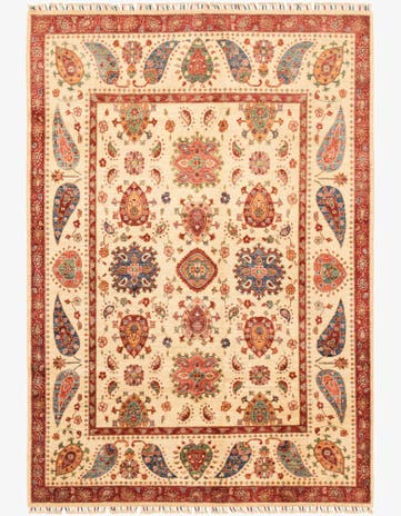 5' 9 x 8' 2 Hand Knotted Ariana Ziegler Rug