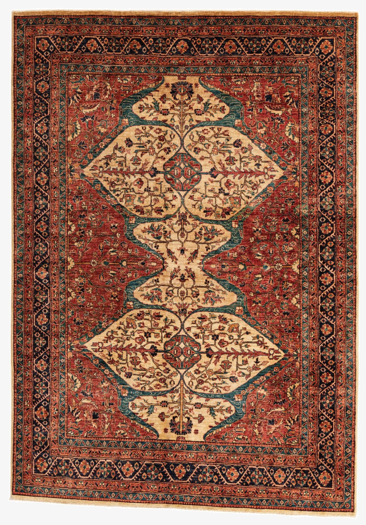 5' 8 x 8' 1  Hand Knotted Ariana Ziegler Oriental Rug