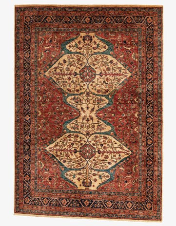 5' 8 x 8' 1 Hand Knotted Ariana Ziegler Oriental Rug