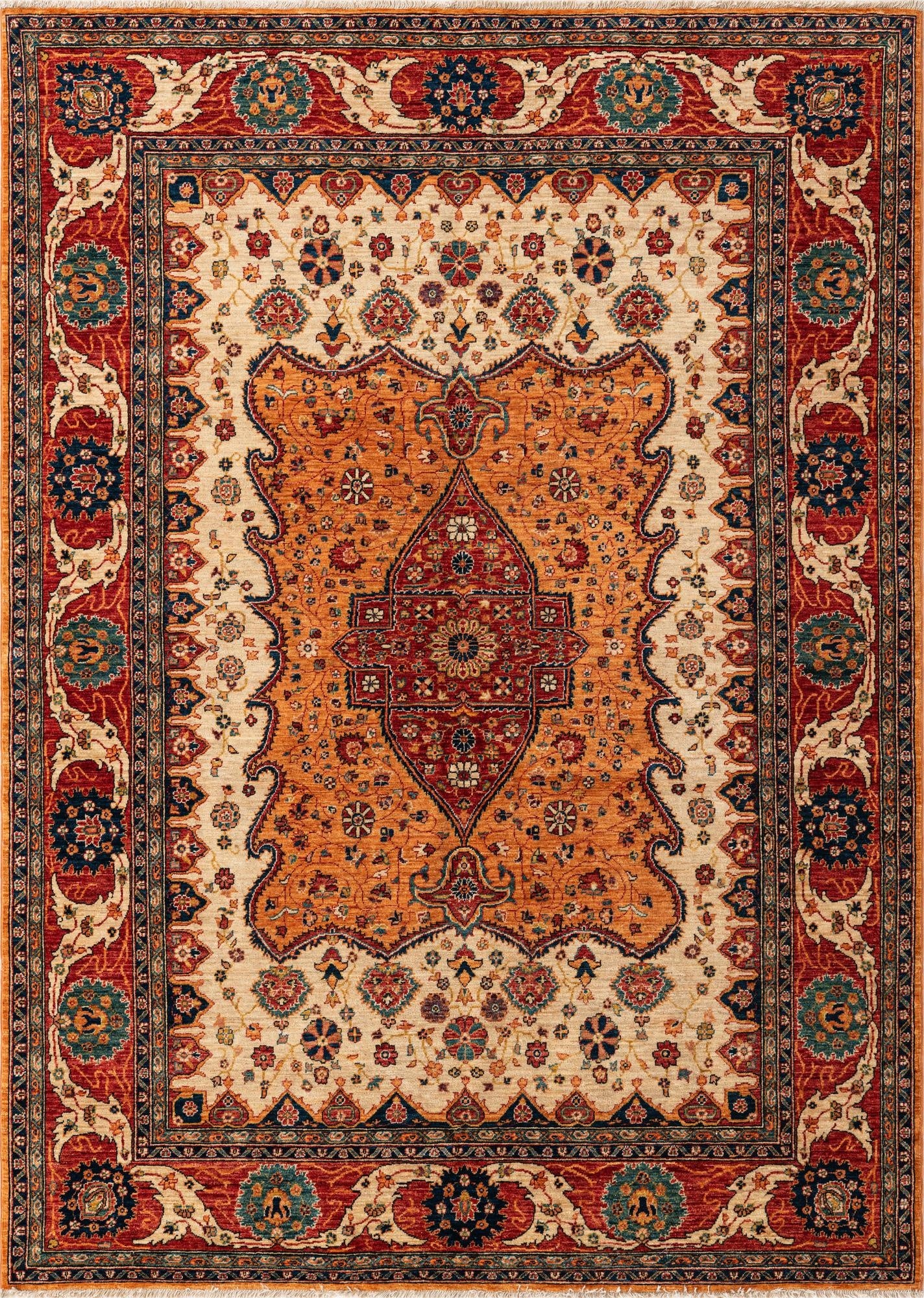 5' 9 x 8'  Hand Knotted Ariana Ziegler Rug