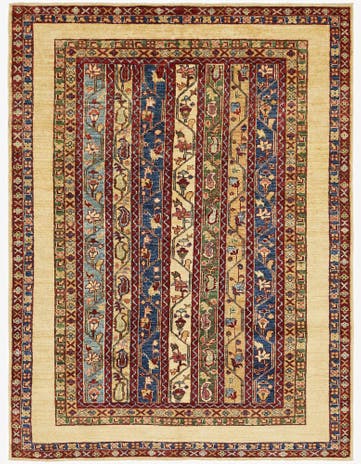 4' 10 x 6' 6 Hand Knotted Ariana Ziegler Wool Rug