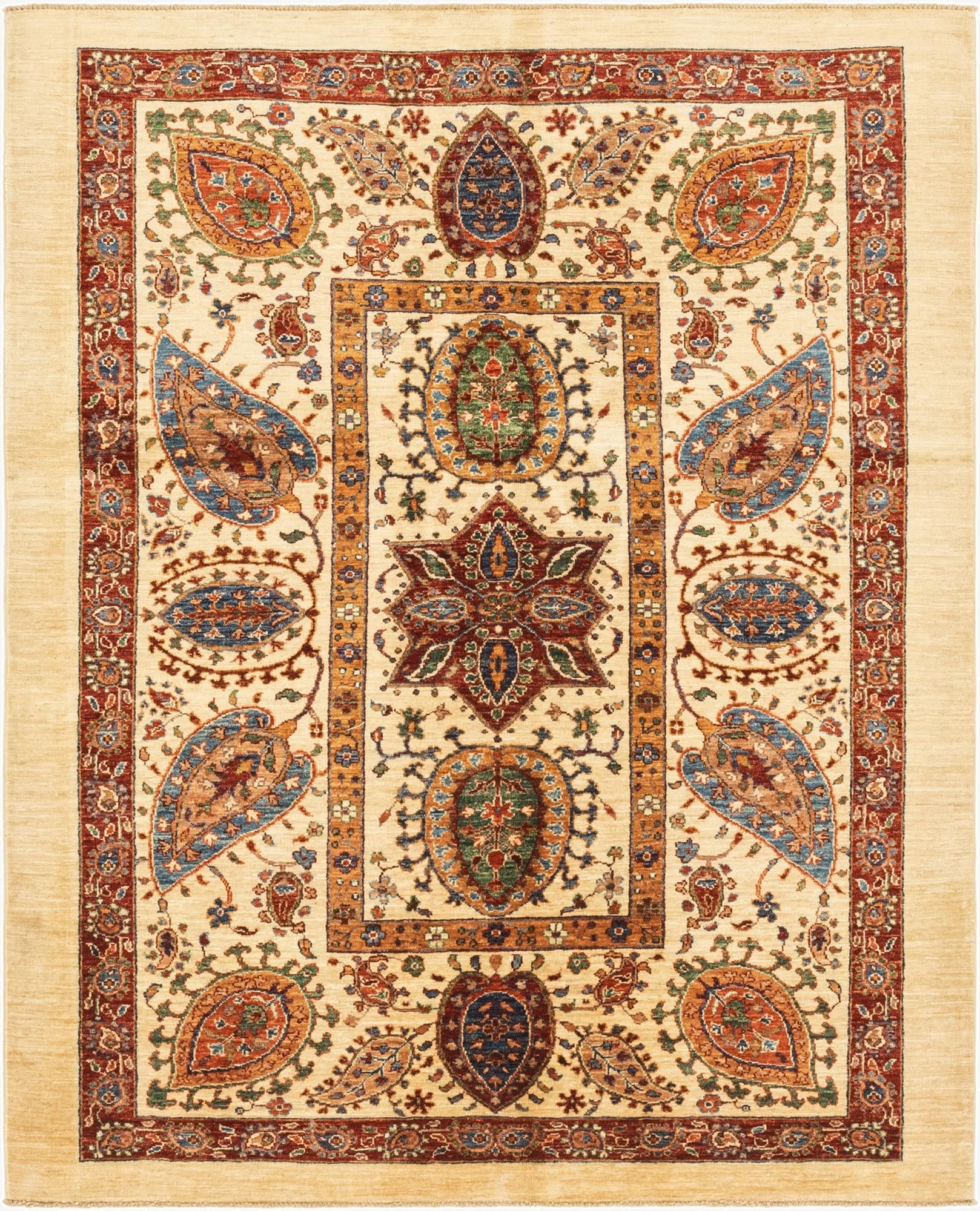 5' 3 x 6' 6  Hand Knotted Ariana Ziegler Rug