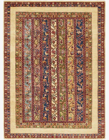 4' 8 x 6' 6 Hand Knotted Ariana Ziegler Wool Rug