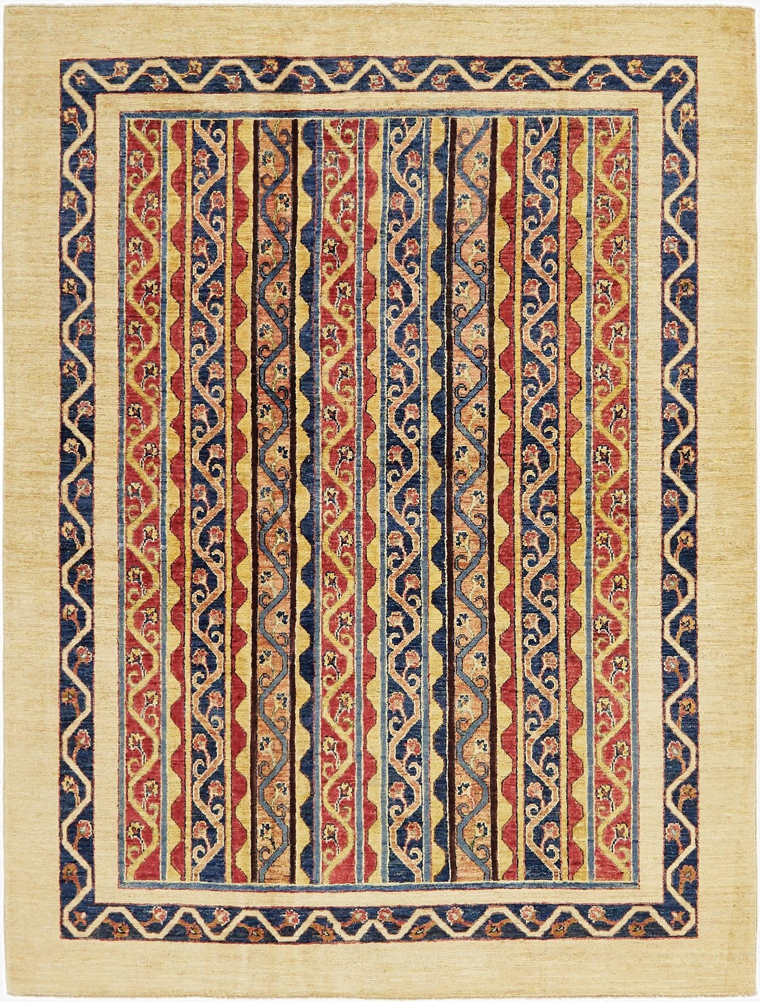 6' x 7' 10  Hand Knotted Ariana Ziegler Rug
