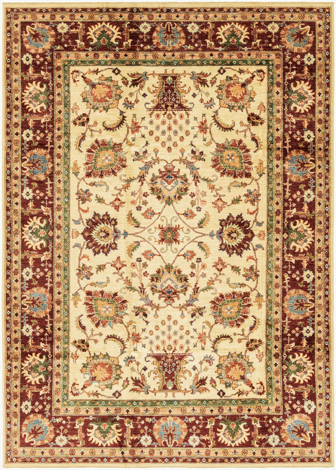 6' 10 x 9' 7  Hand Knotted Ariana Ziegler Rug