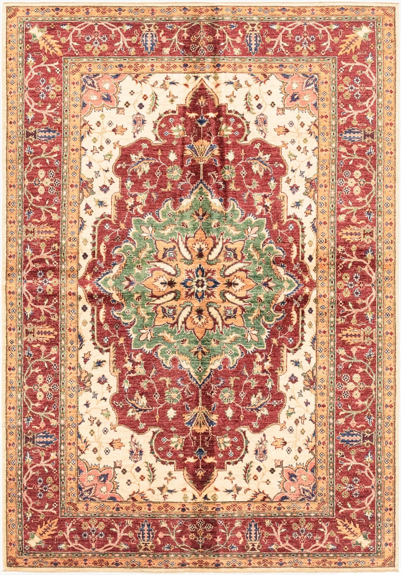 5' 7 x 8' 1  Hand Knotted Ariana Ziegler Oriental Rug