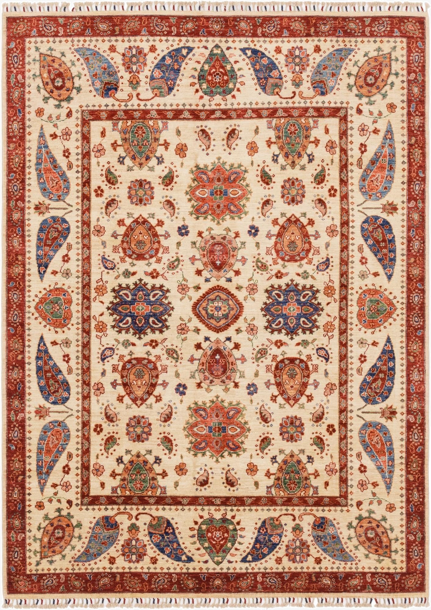 5' 9 x 8'  Hand Knotted Ariana Ziegler Rug