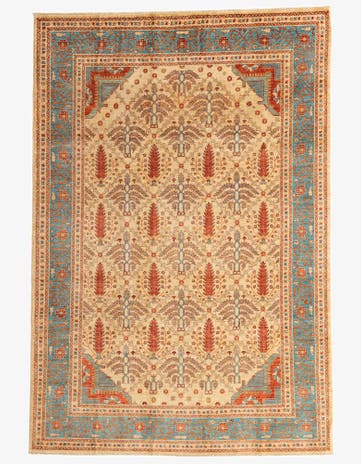 6' 8 x 9' 9 Hand Knotted Ariana Ziegler Oriental Rug