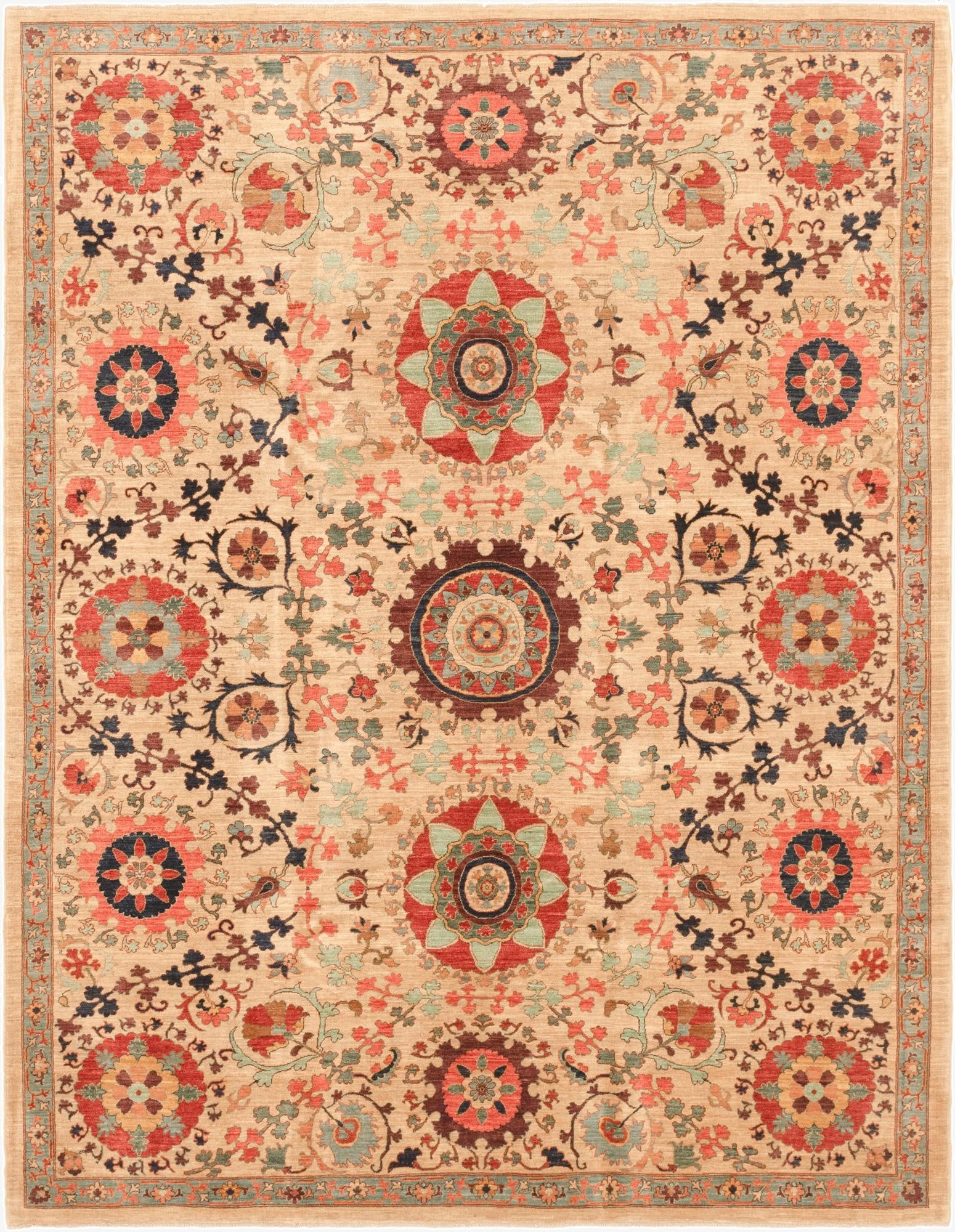 8' 2 x 10' 8  Hand Knotted Ariana Ziegler Rug