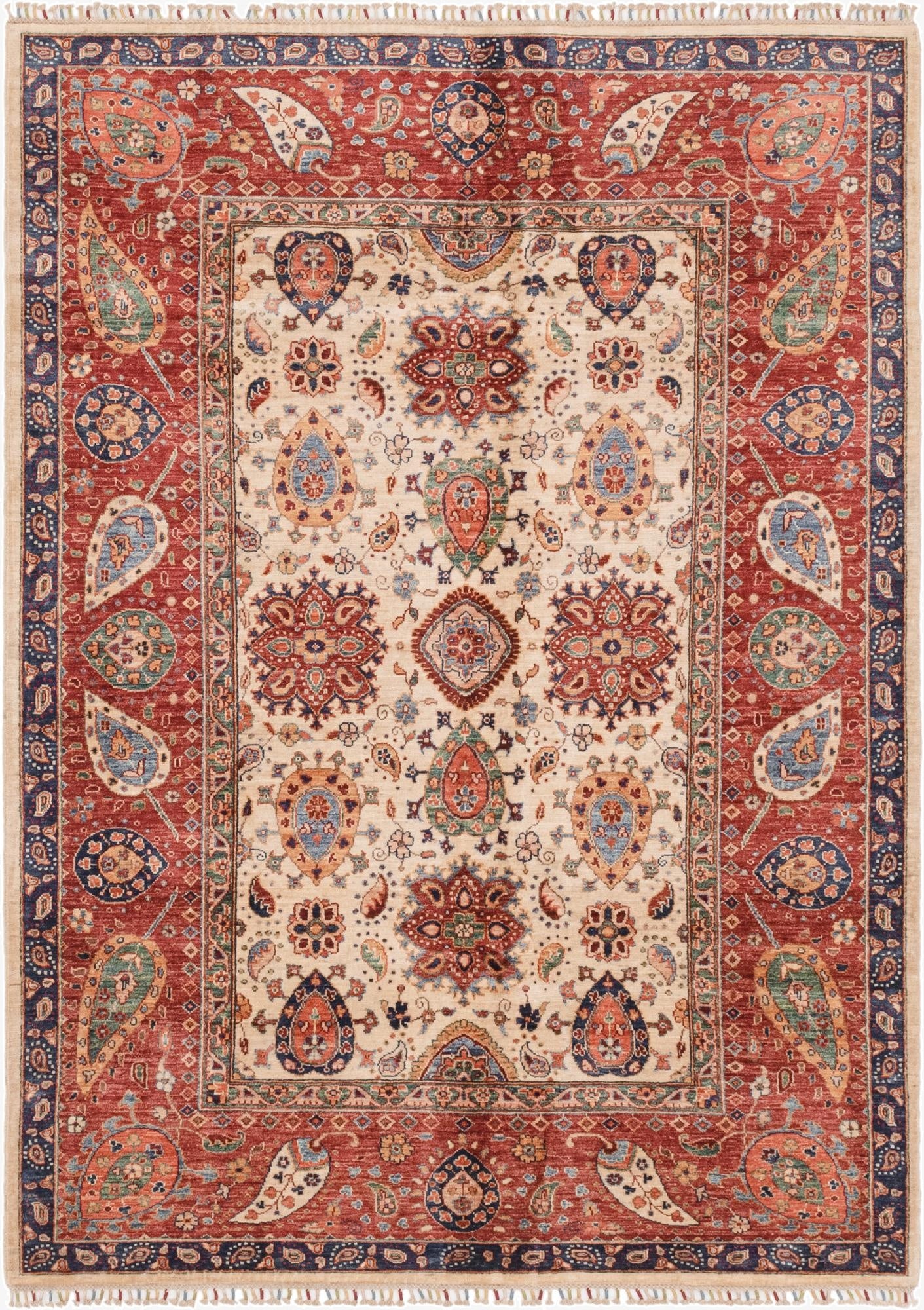 5' 8 x 7' 10  Hand Knotted Ariana Ziegler Rug