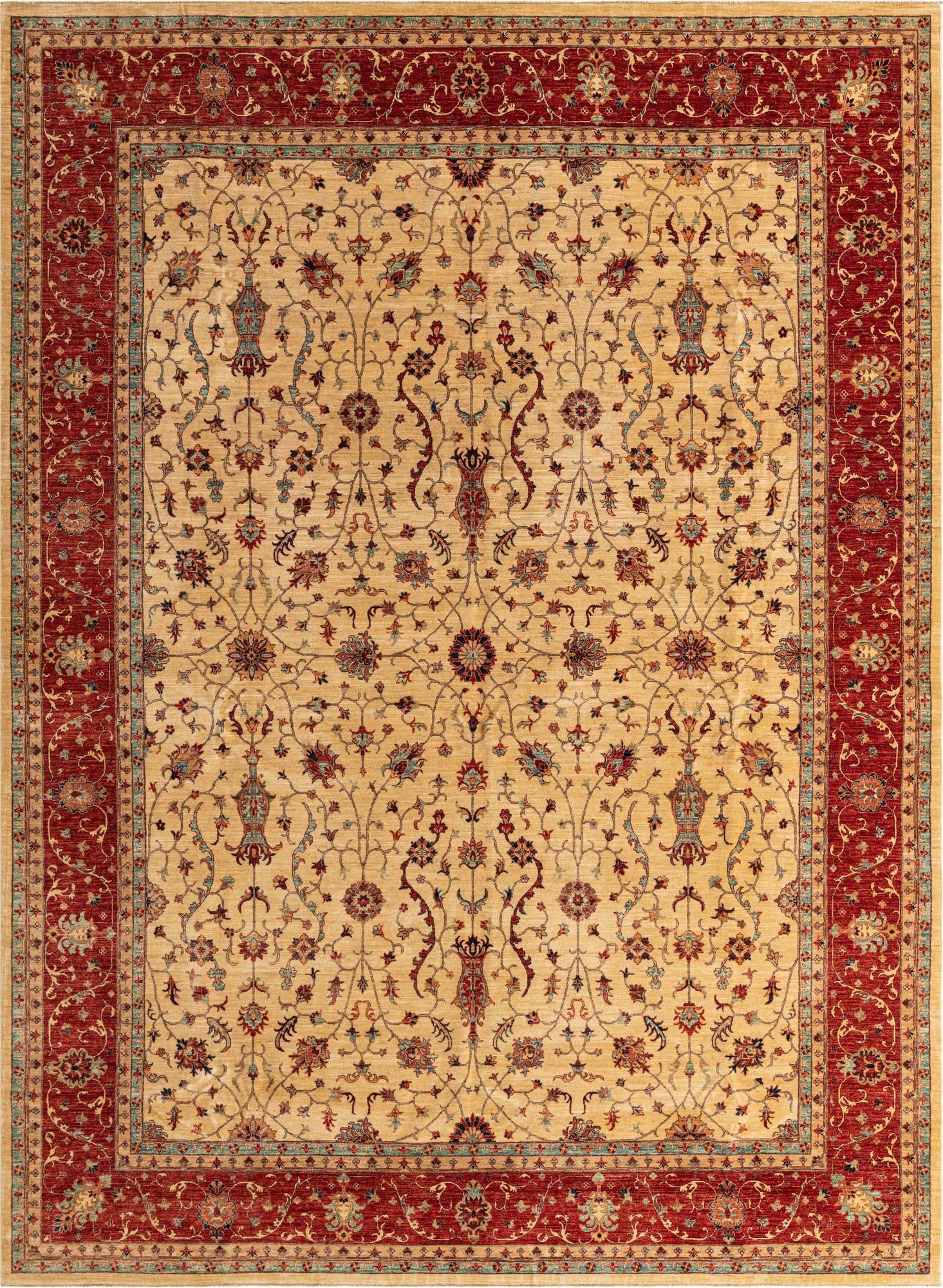 9' 10 x 13' 2  Hand Knotted Ariana Ziegler Oriental Rug