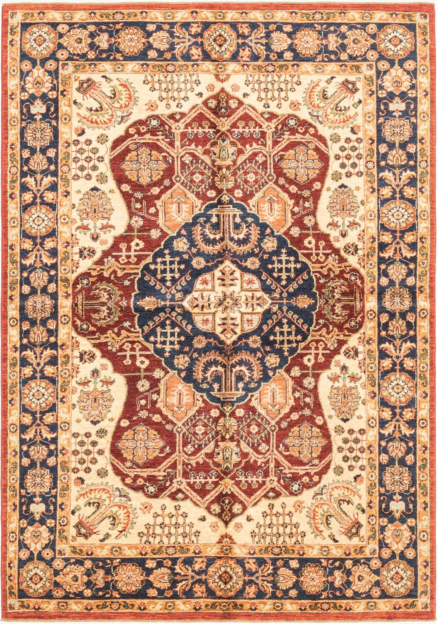 5' 6 x 8' 1  Hand Knotted Ariana Ziegler Rug