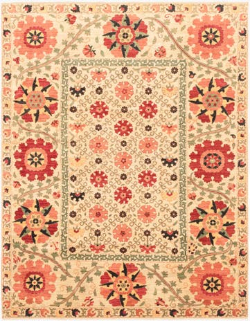 8' 2 x 10' 5 Hand Knotted Ariana Ziegler Oriental Rug