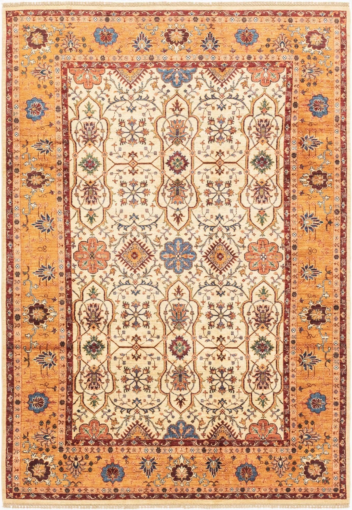 6' 9 x 9' 9  Hand Knotted Ariana Ziegler Rug