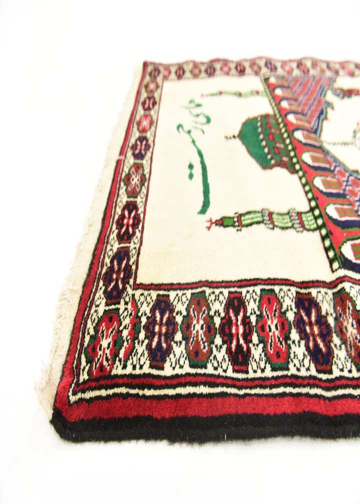 2' 8 x 3' 7 Hand Knotted Balouch Persian Wool Rug