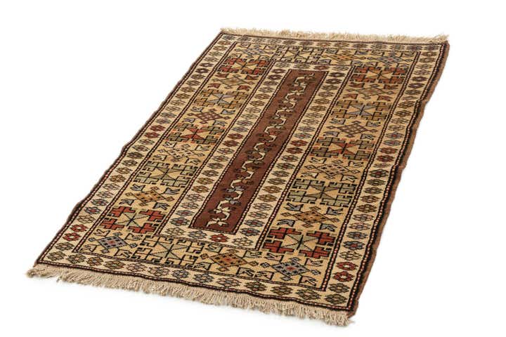 3' x 4' 8 Hand Woven Balouch Wool Rug