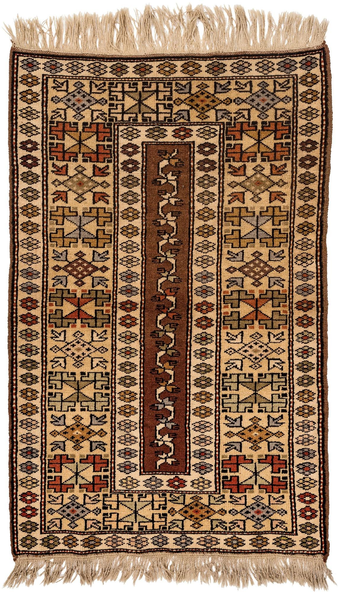 3' x 4' 8 Hand Woven Balouch Wool Rug