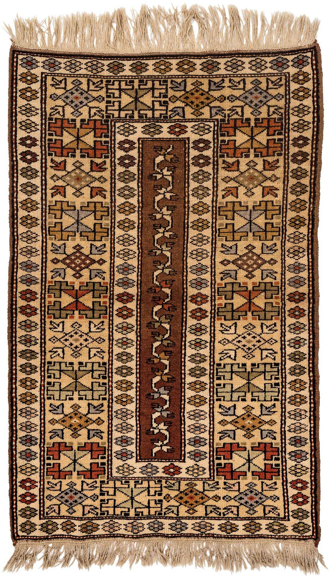 3' x 4' 8 Hand Woven Balouch Wool Rug