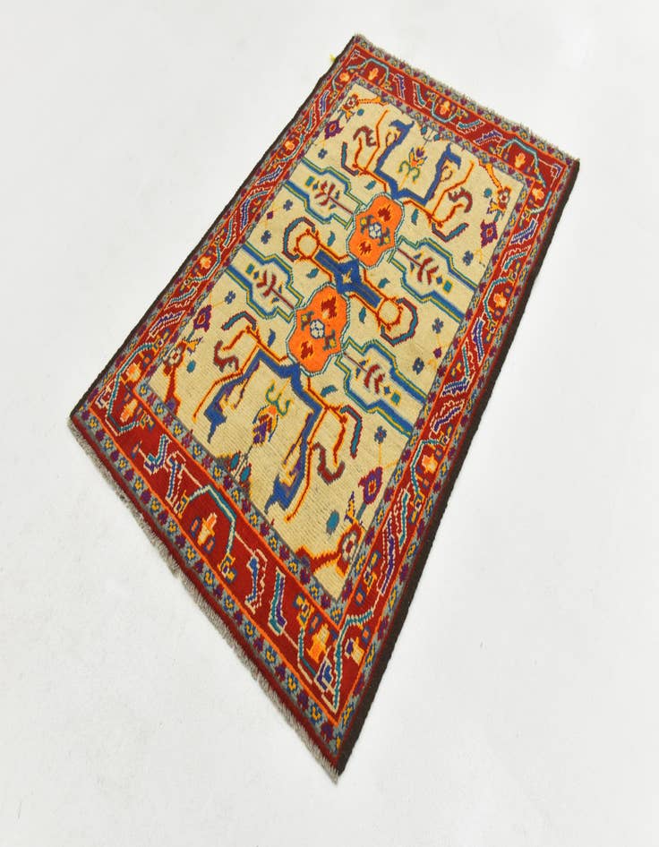Detail image of 3' 7 x 5' 6 Hand Knotted Balouch Wool Rug