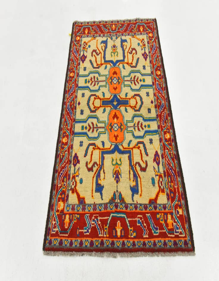 Detail image of 3' 7 x 5' 6 Hand Knotted Balouch Wool Rug