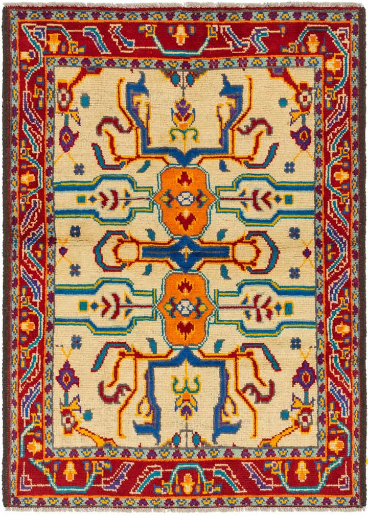 3' 7 x 5' 6 Hand Knotted Balouch Wool Rug