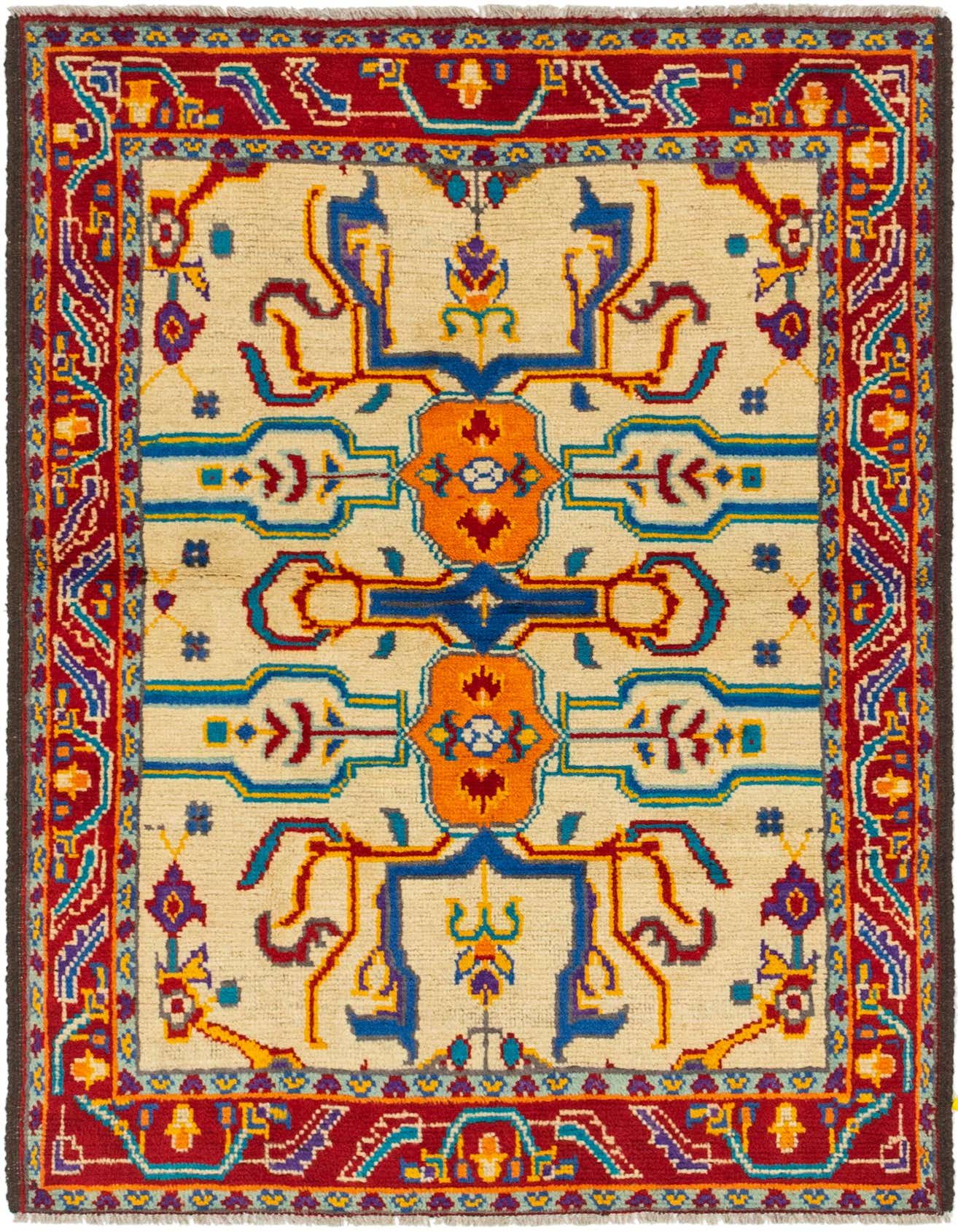 3' 7 x 5' 6 Hand Knotted Balouch Wool Rug