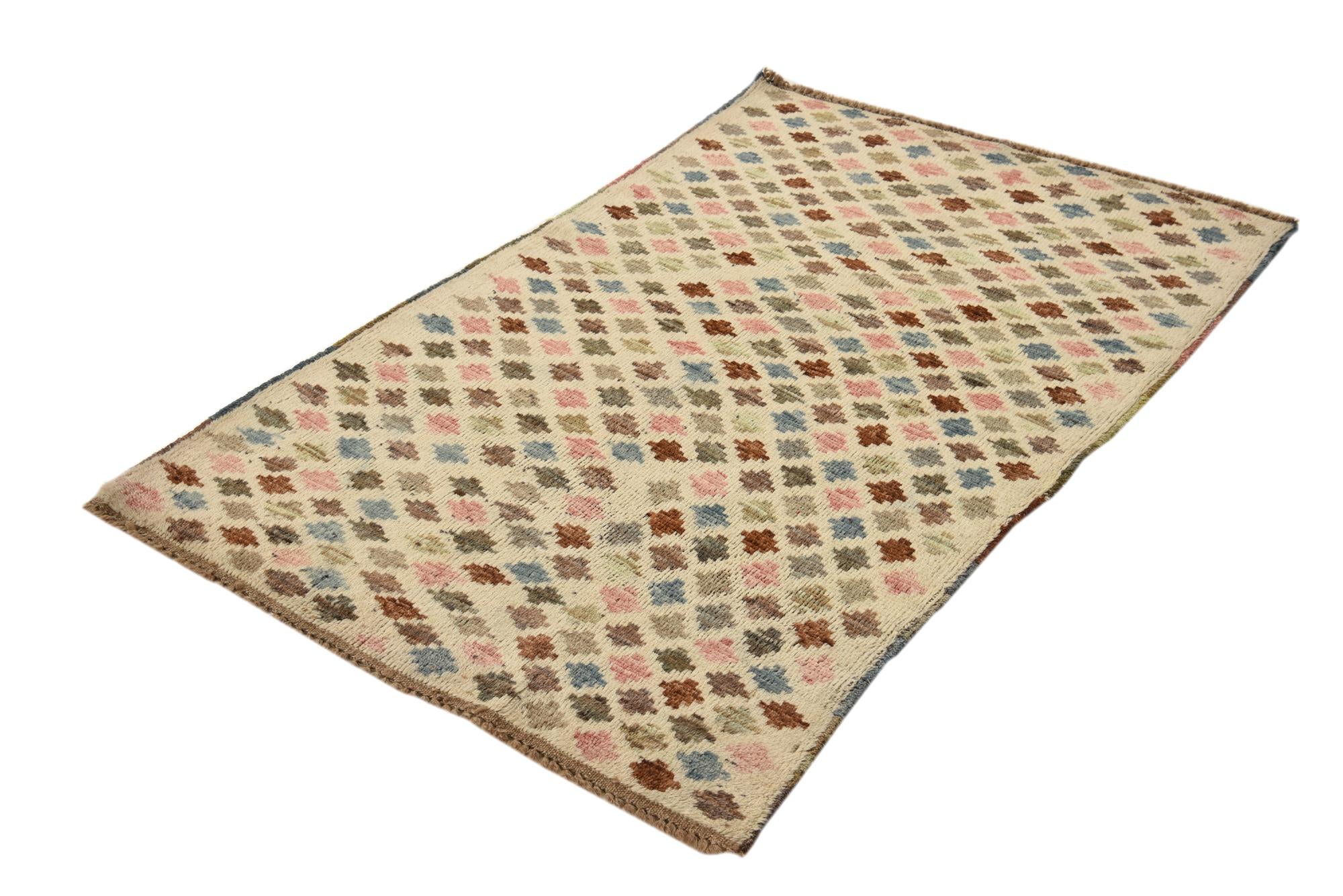2' 10 x 4' 7 Hand Knotted Balouch Wool Rug