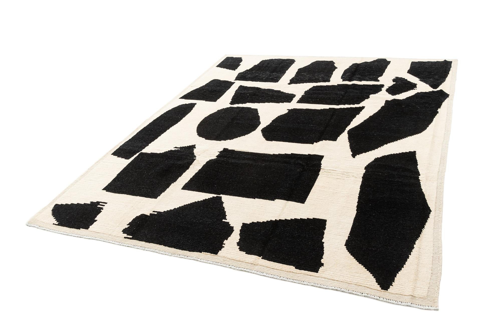 8' 2 x 10' 4 Hand Knotted Beni Marok Rug