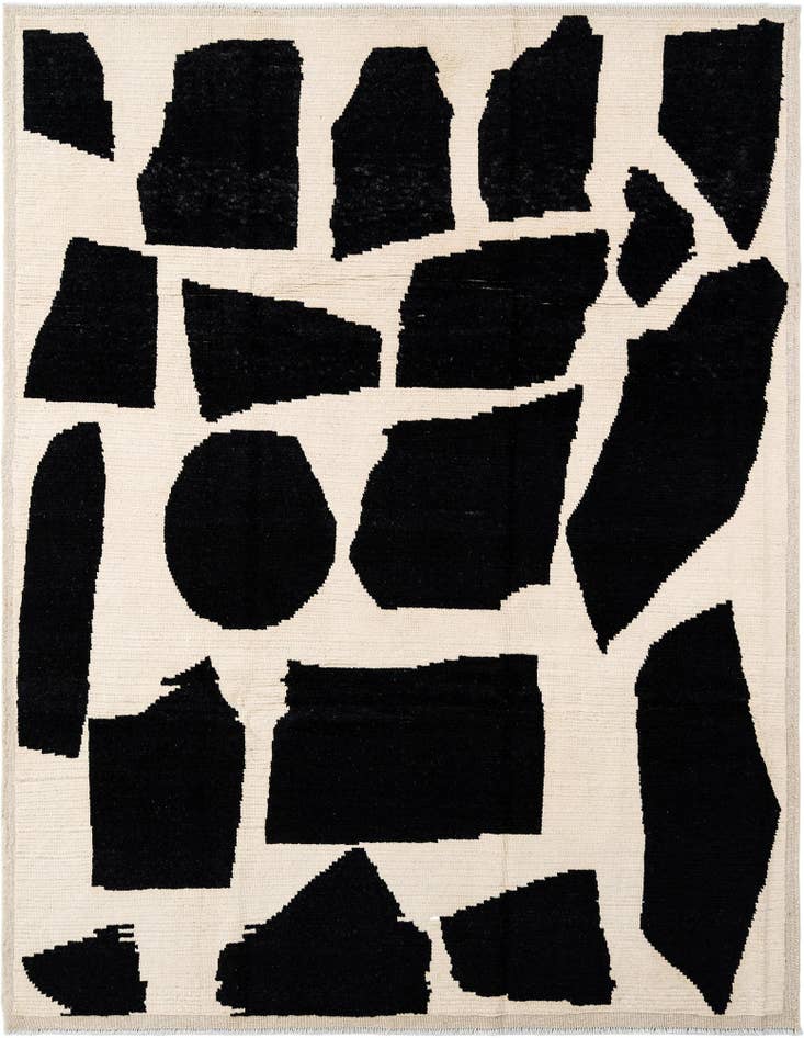 Detail image of 8' 2 x 10' 4 Hand Knotted Beni Marok Rug