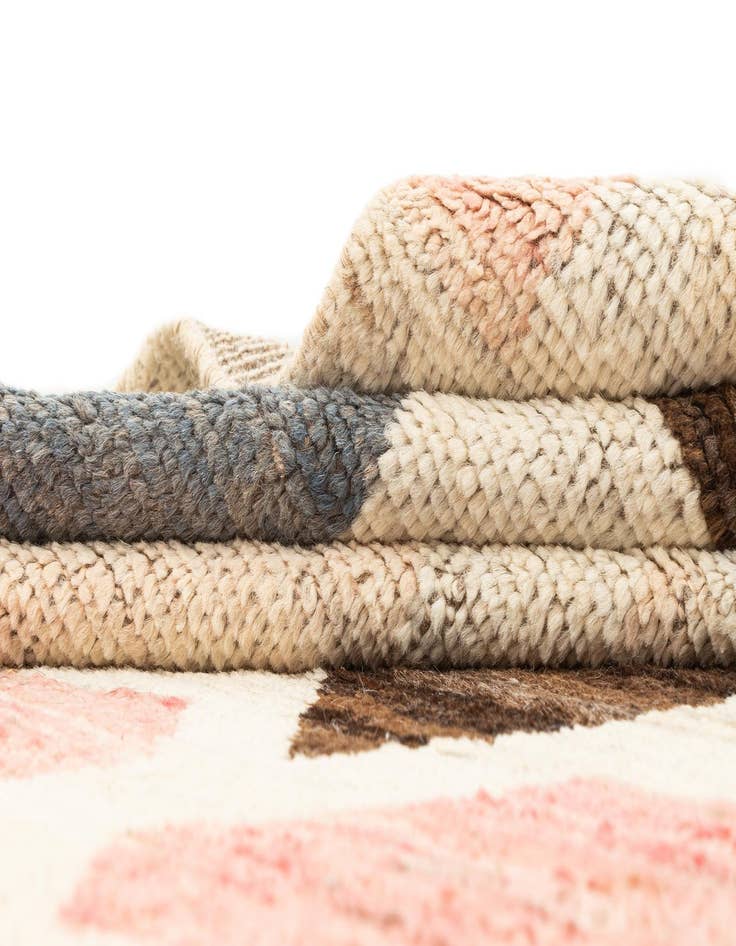 Detail image of 8' 2 x 10' 4  Hand Knotted Beni Marok Rug