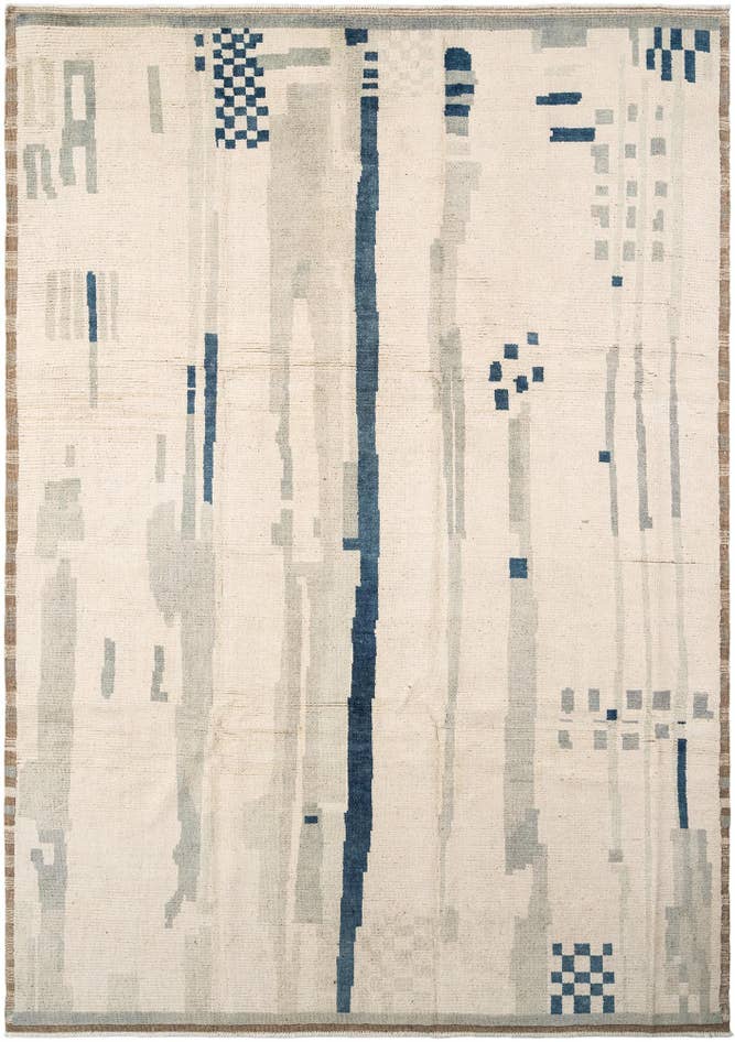 Detail image of 8' 9 x 12' 7 Hand Knotted Beni Marok Rug