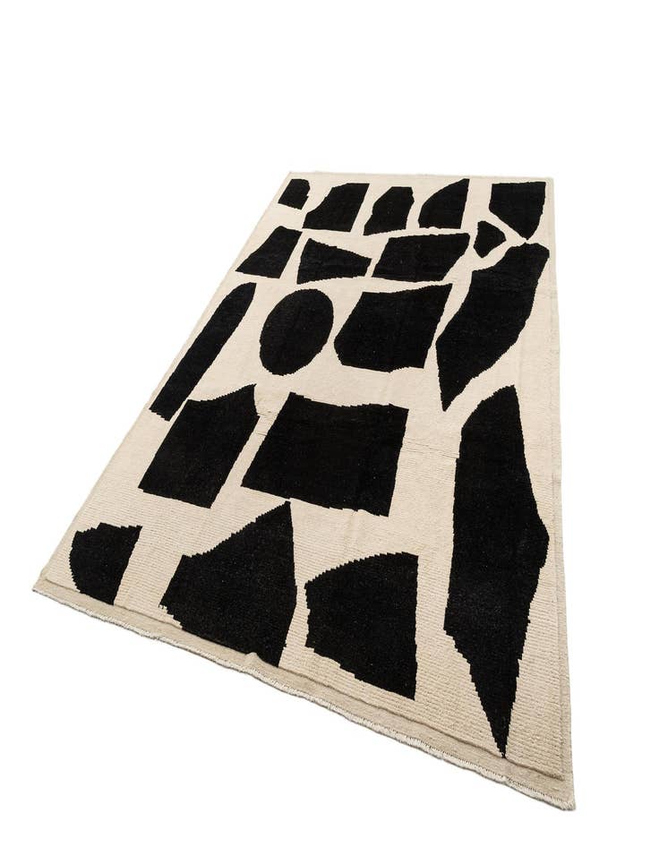 Detail image of 9' 3 x 12' 4  Hand Knotted Beni Marok Rug