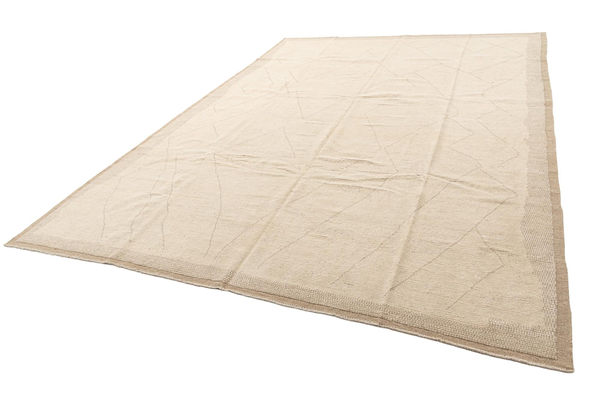 10' 2 x 14' 3 Hand Knotted Beni Marok Rug
