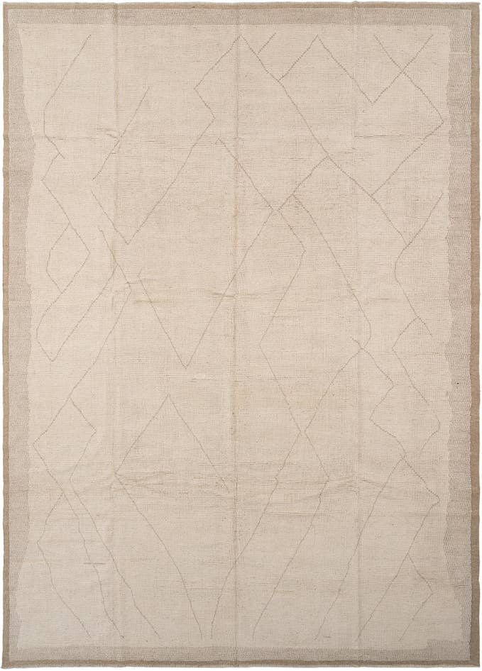 Detail image of 10' 2 x 14' 3 Hand Knotted Beni Marok Rug