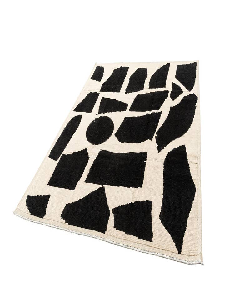 Detail image of 8' x 10'  Hand Knotted Beni Marok Rug