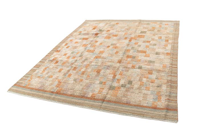 Detail image of 8' x 10' Hand Knotted Beni Marok Rug
