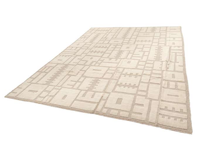 9' 5 x 12' 1 Hand Knotted Beni Marok Rug
