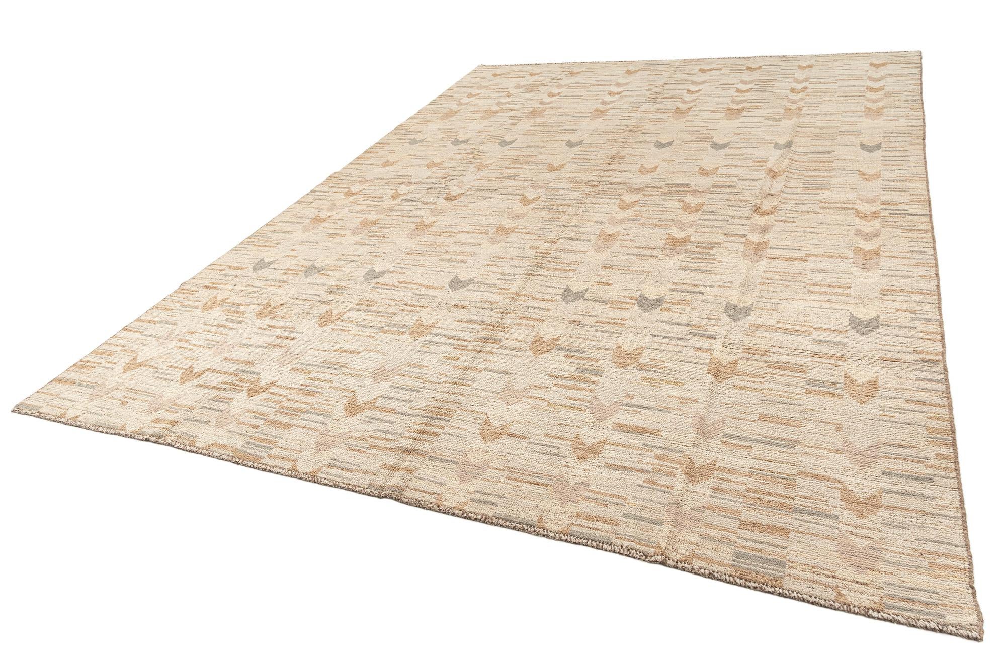 10' 3 x 14' Hand Knotted Beni Marok Rug