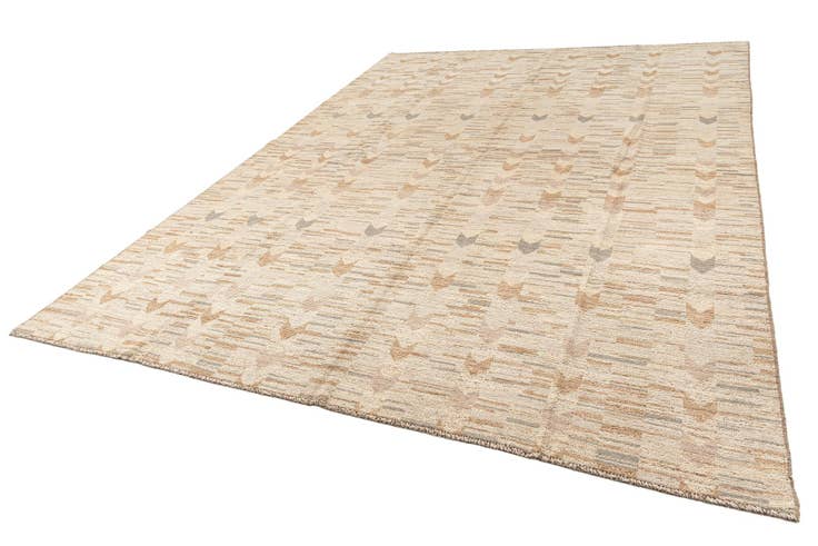 Detail image of 10' 3 x 14' Hand Knotted Beni Marok Rug