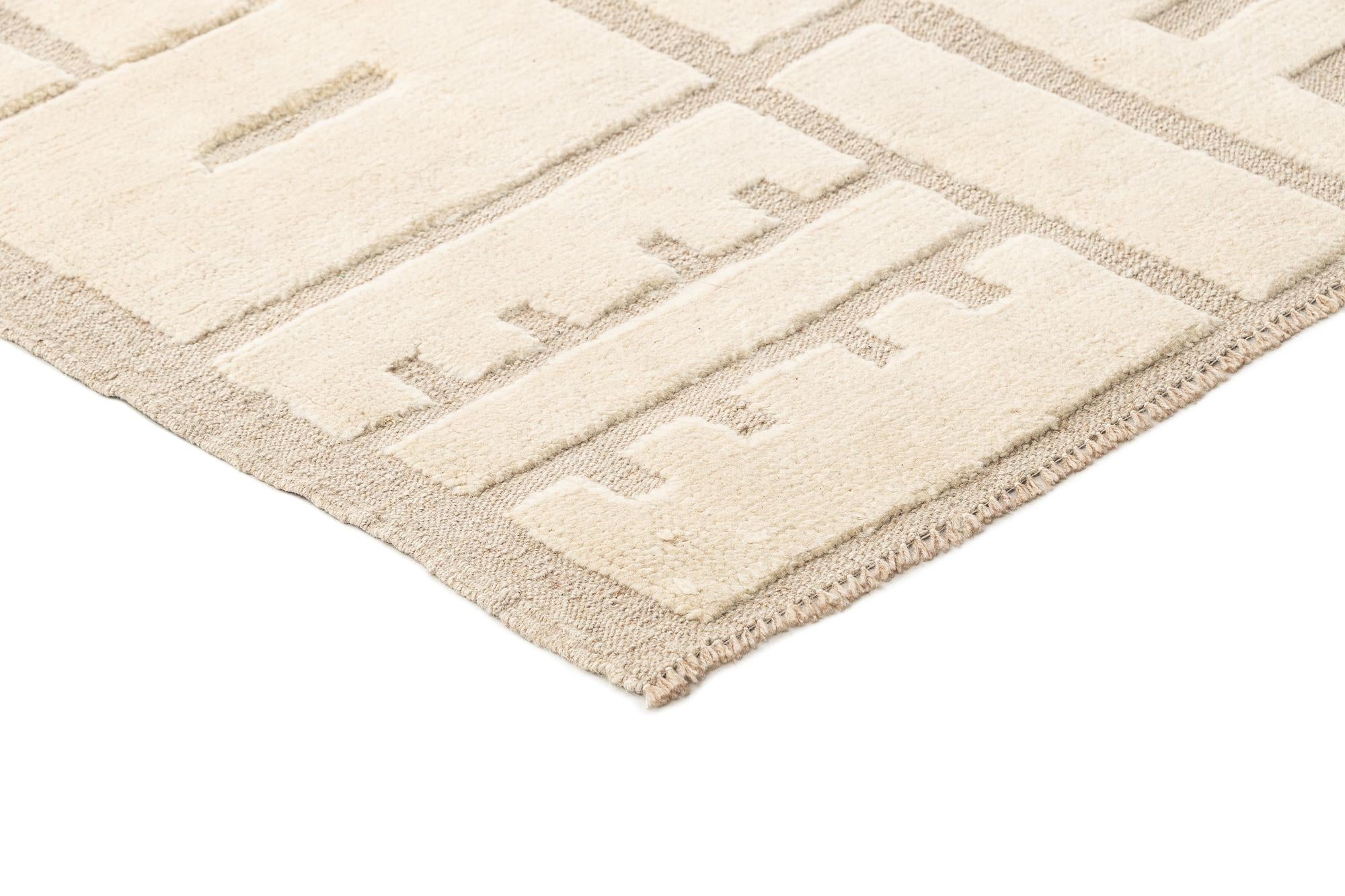 8' 3 x 10' Hand Knotted Beni Marok Rug