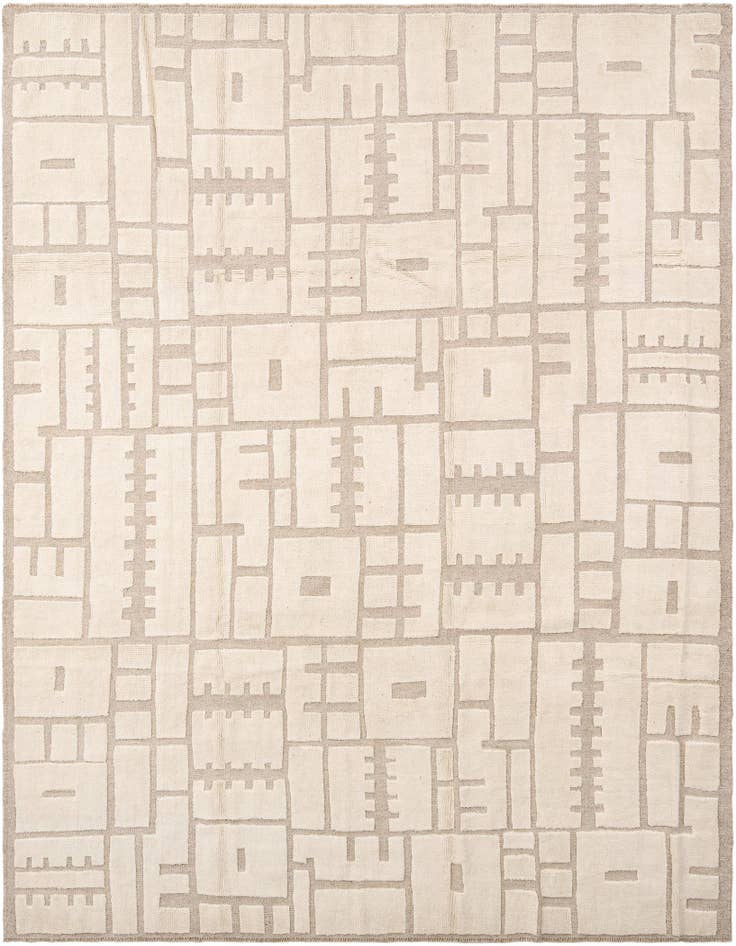 Detail image of 8' 3 x 10' Hand Knotted Beni Marok Rug