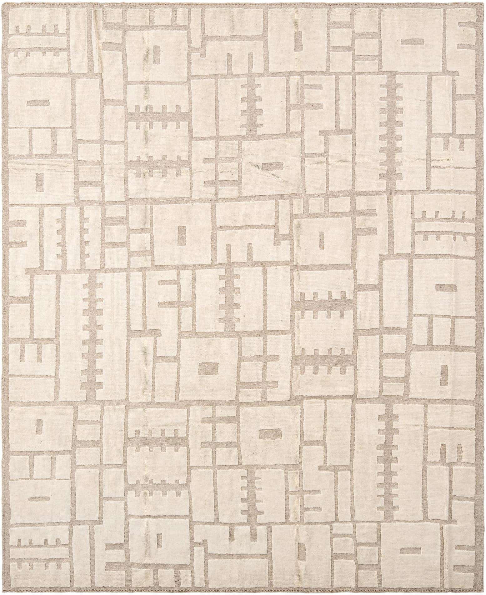 8' 3 x 10' Hand Knotted Beni Marok Rug